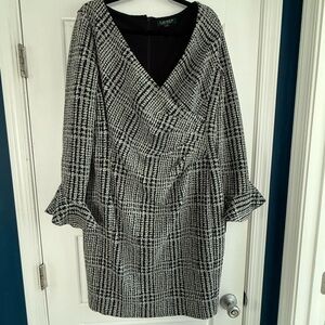 Black and White Plaid Dress